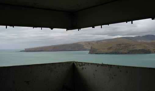 Lyttleton Harbour from Observation Bunker