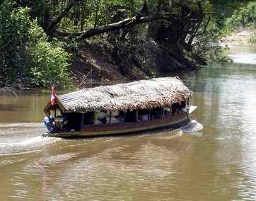 Boat on river