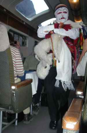 On the Machu Picchu train