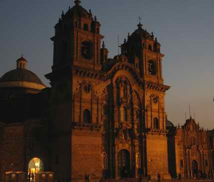 Church in Cuzco main square