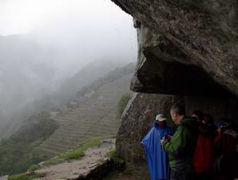 sheltering at Machu Picchu