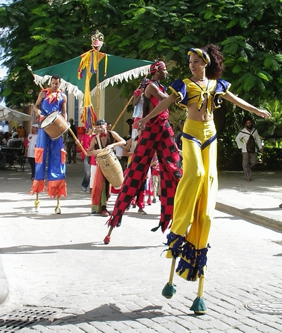 Stilt walkers