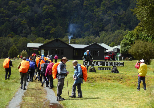 Arriving at Glade House
