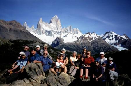 Group near Mount Fitzroy, Argentine