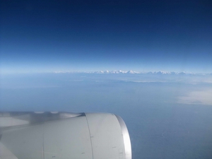 View from Plane of Himalayas
