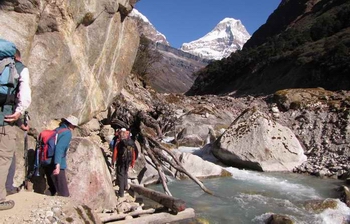 following the river