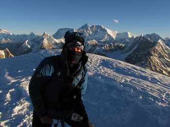 Tish on Mera Peak