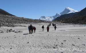 crossing dried up lake fringe
