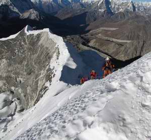 climbing the ridge