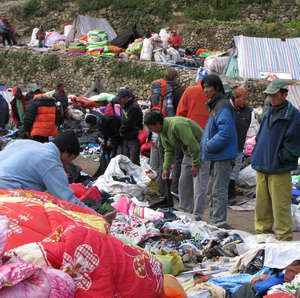 Market in namche