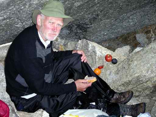 David in rock shelter