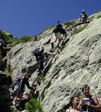 Descending ladders