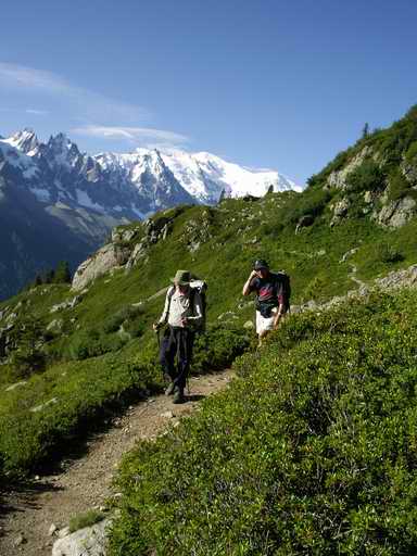 path from La Flegere